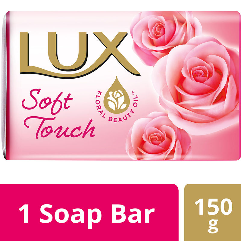 lux soft touch french rose and almond oil soap bar