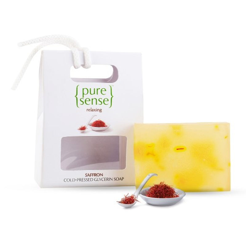PureSense Relaxing Saffron Cold-Pressed Glycerin Soap - Sulphate And Paraben Free
