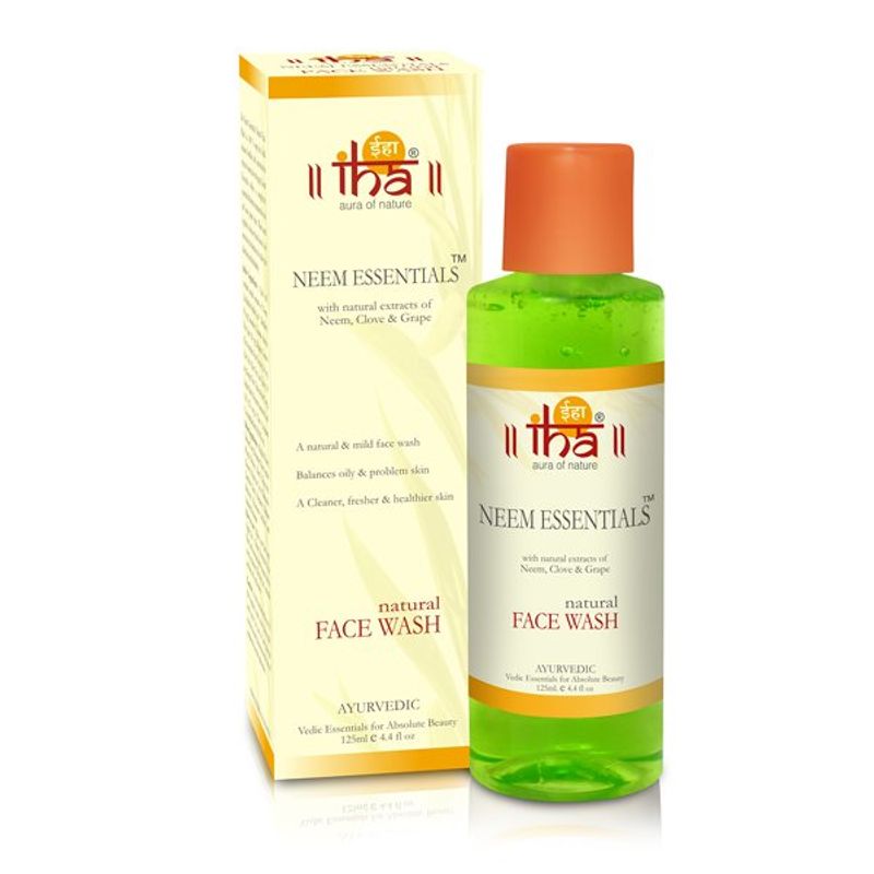 IHA Neem Essentials - Natural Face Wash With Clove & Grape, For Daily Skin Care