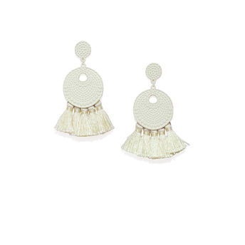 Tipsyfly Earrings Stamped Teled Cream Color Drop Wrisch By Ted Baker London